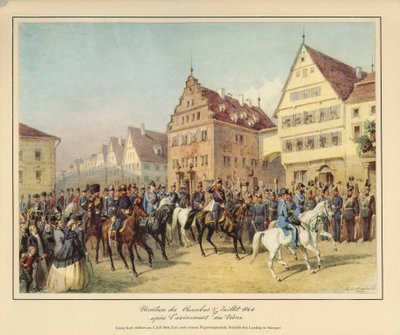 Feierliche Eröffnung des Landtags durch König Karl von Württemberg am 5. Juli 1864 von after Louis Braun